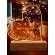 Acrylic Night Light - Couldn t Be A Team Without You Acrylic Heart LED Light, Thank You Gift for Coworker Boss Lady Employee Appreciation