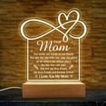 thumbnail image 1 of Acrylic Night Light Gift for Mom - Mother Night Light - You Mean The World to Our Family Night Lights Lamp Gift for Moms from Daughter Son on Birthday Christmas Valentines, 1 of 6