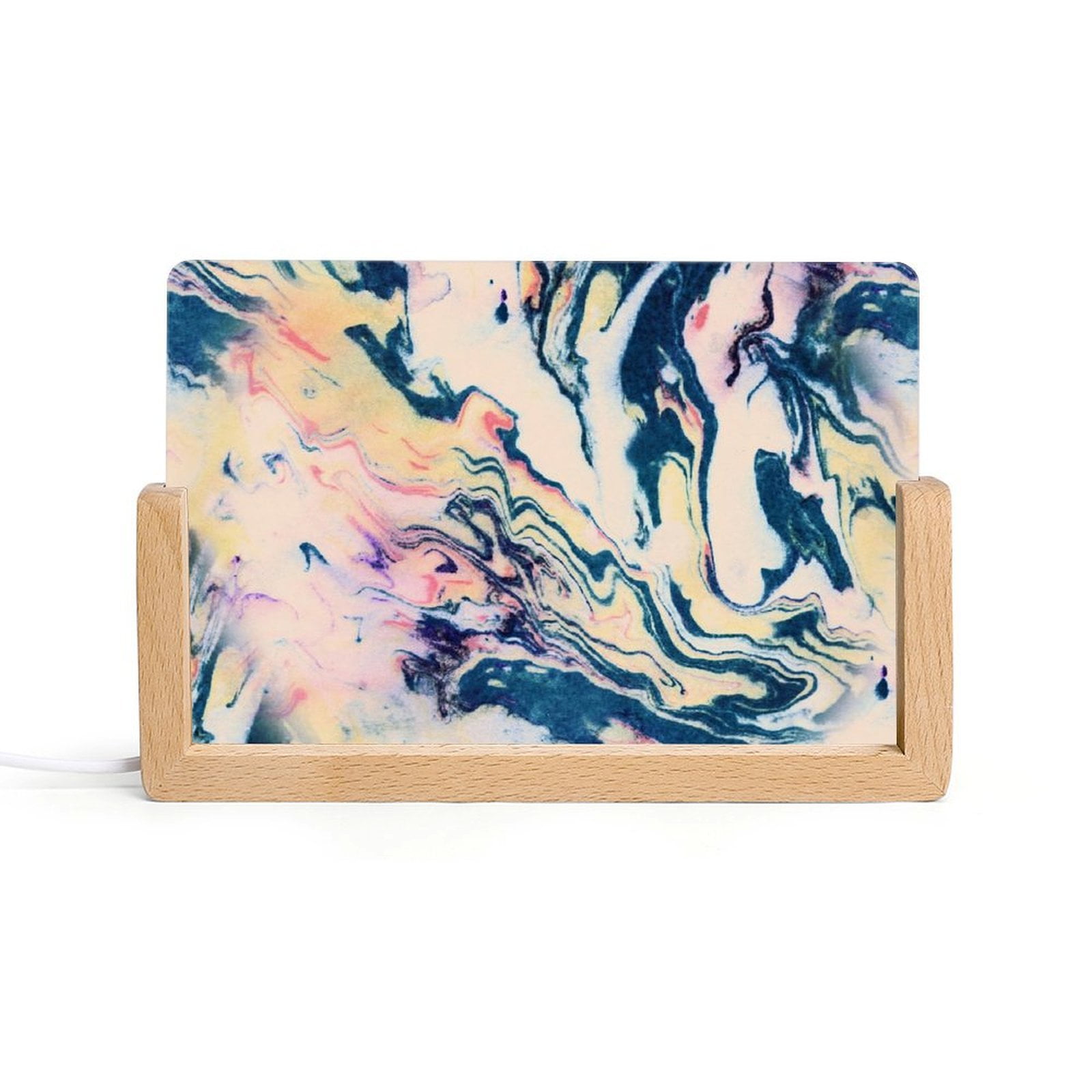 Acrylic Night Light Seven Color Inclined Insert Base Simple ...