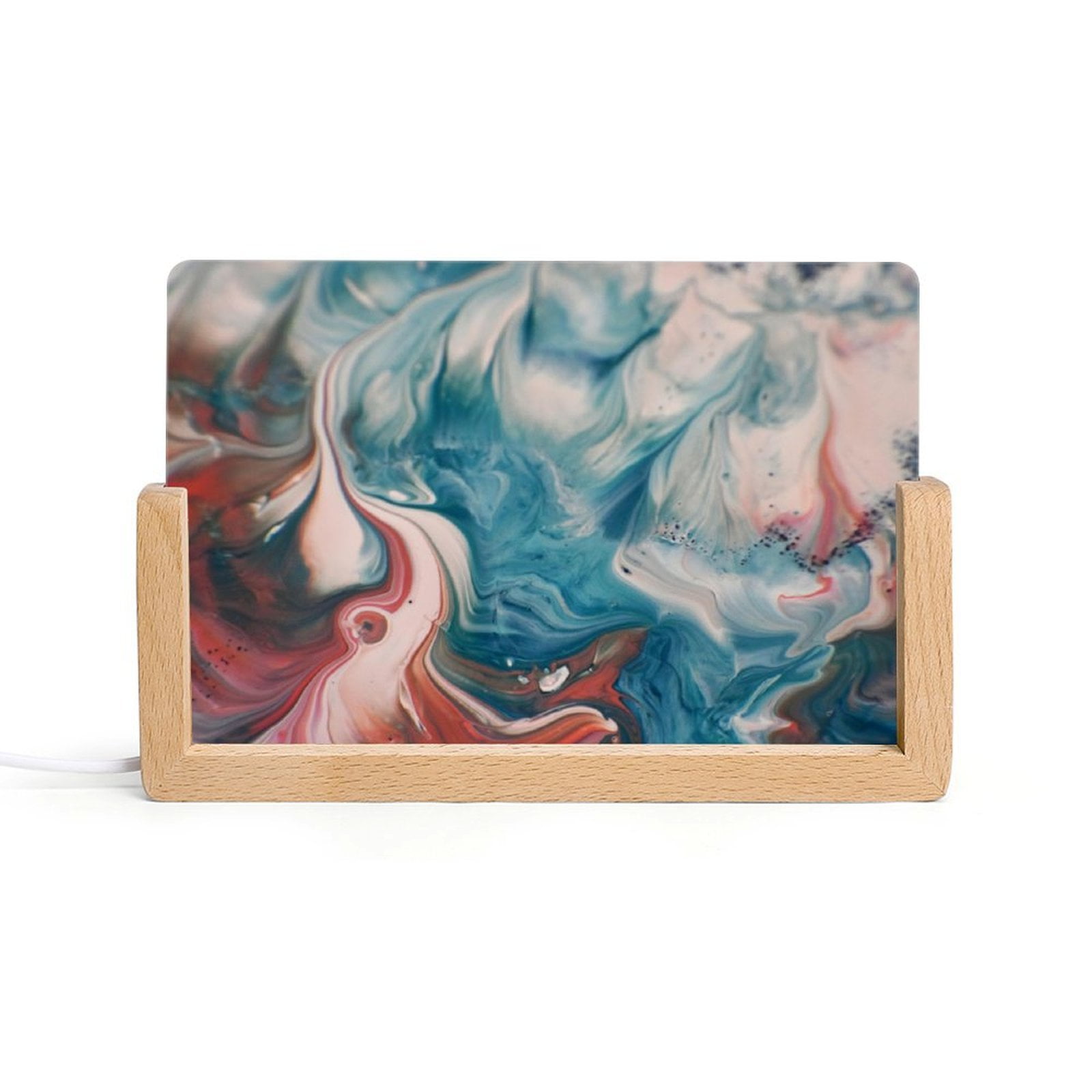 Acrylic Night Light Seven Color Inclined Insert Base Simple ...