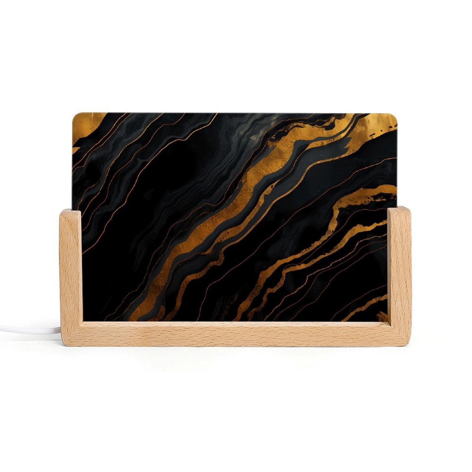 Acrylic Night Light Seven Color Inclined Insert Base Simple ...