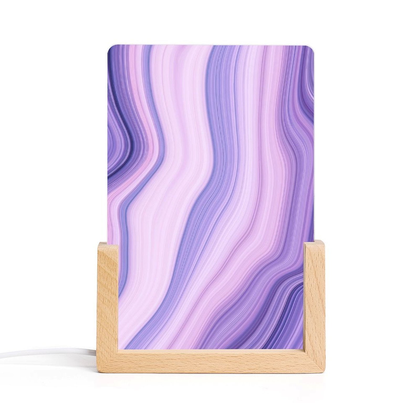 Acrylic Night Light Seven Color Inclined Insert Base Simple ...