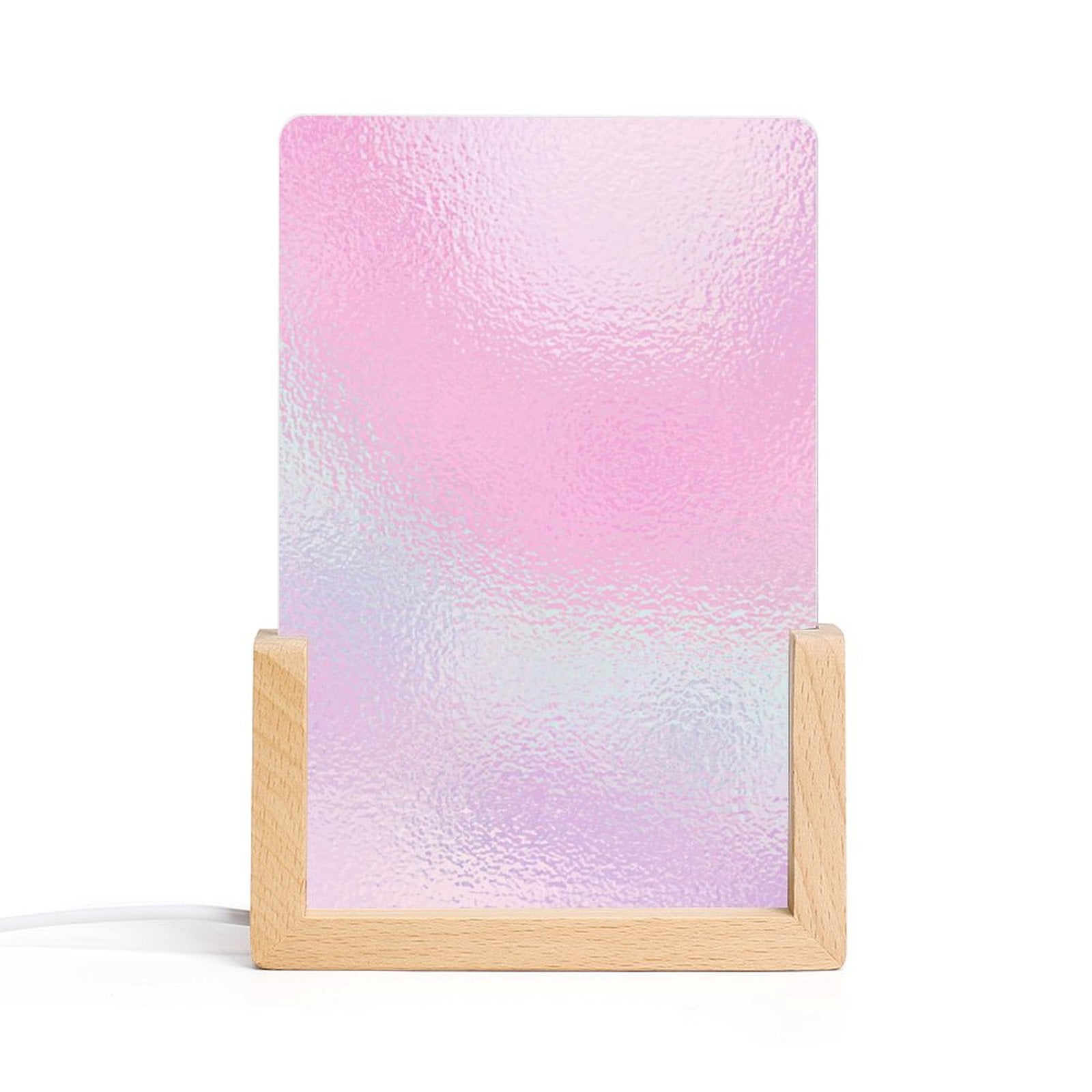 Acrylic Night Light Seven Color Inclined Insert Base Simple ...