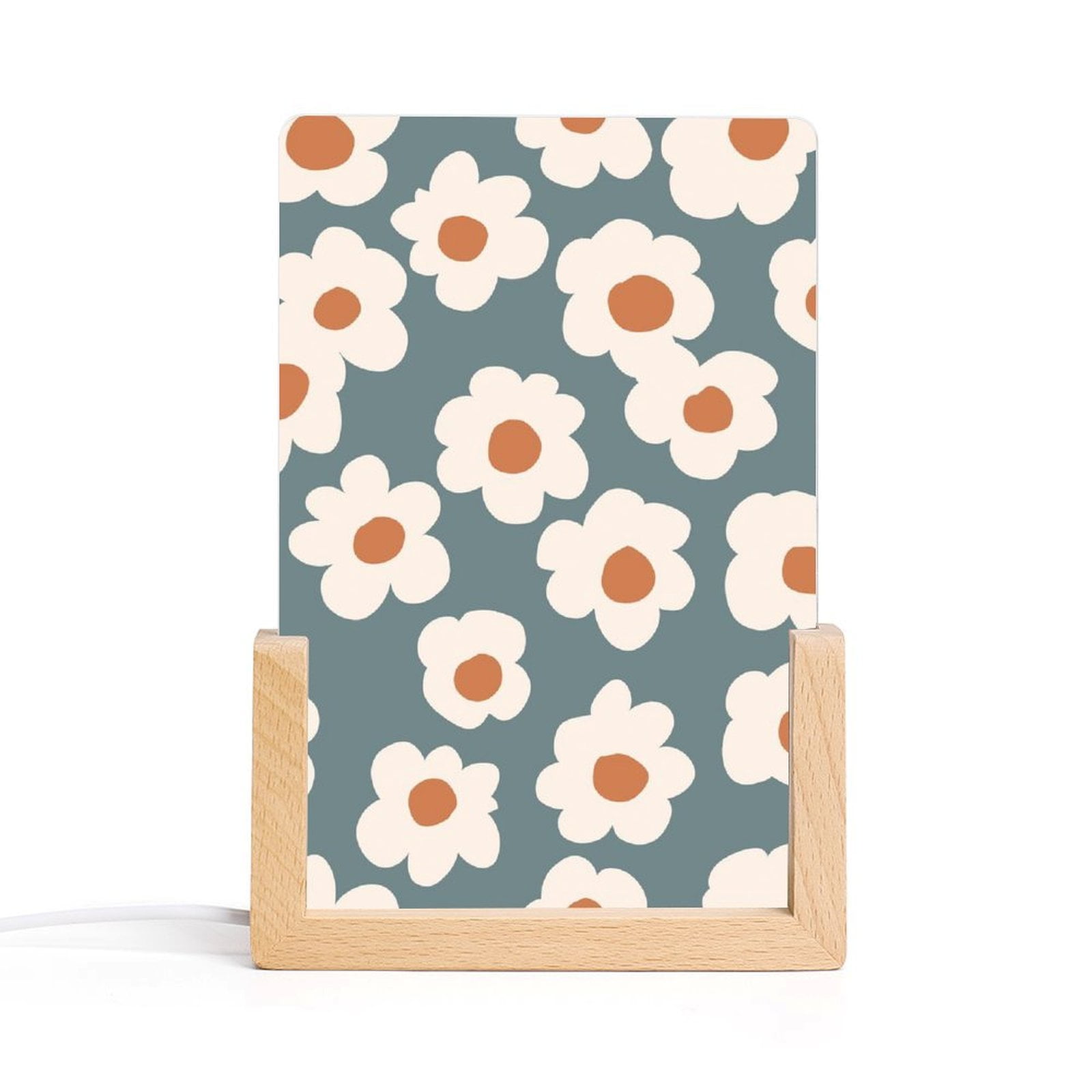 Acrylic Night Light Seven Color Inclined Insert Base Simple ...