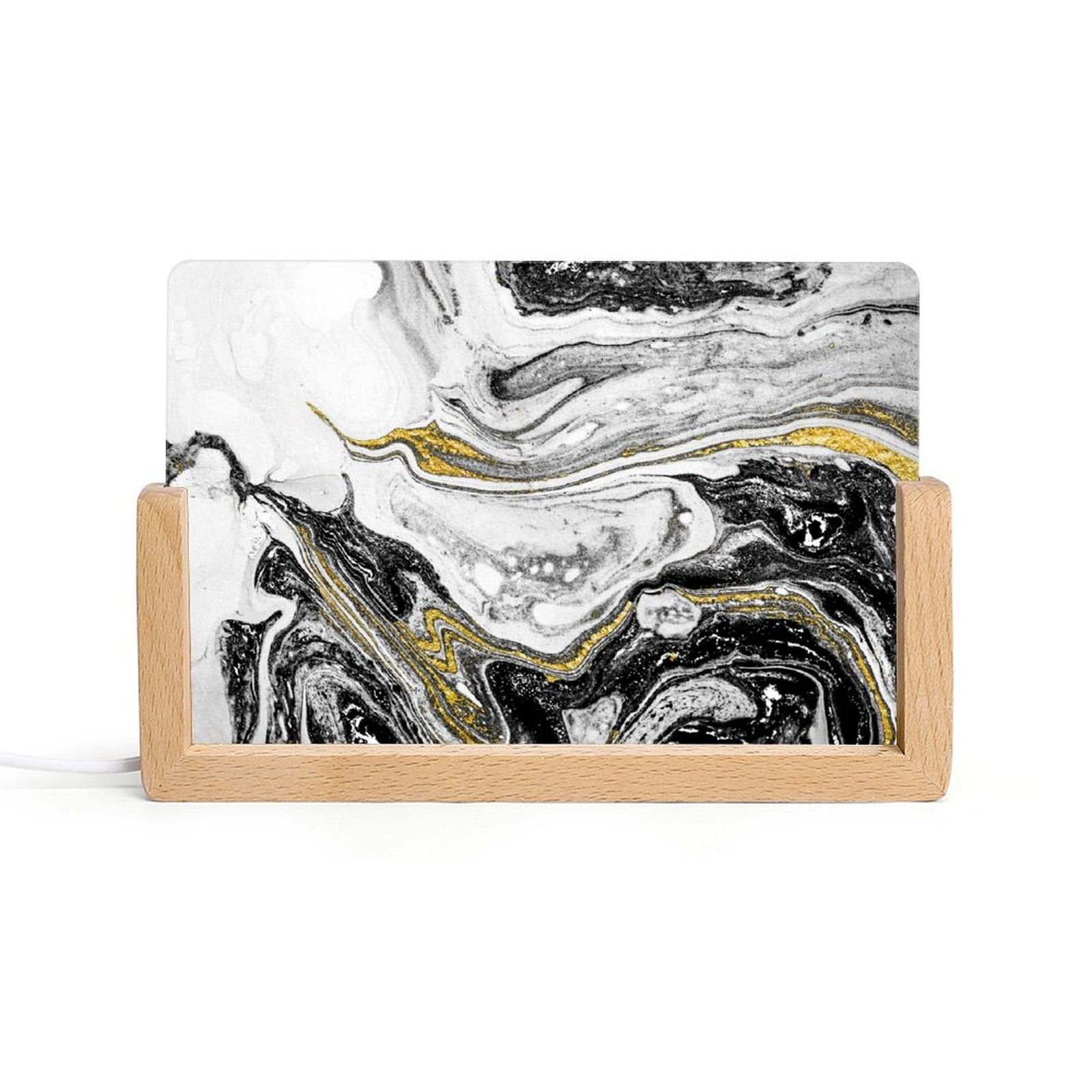 Acrylic Night Light Seven Color Inclined Insert Base Simple ...
