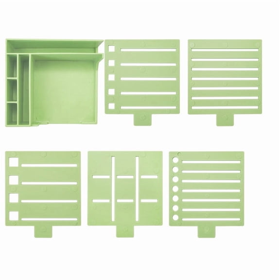 Acrylic Note Organizer Box, Desktop Sticky Note Holder with Clear Window, Office Supply Caddy for Memo Pads