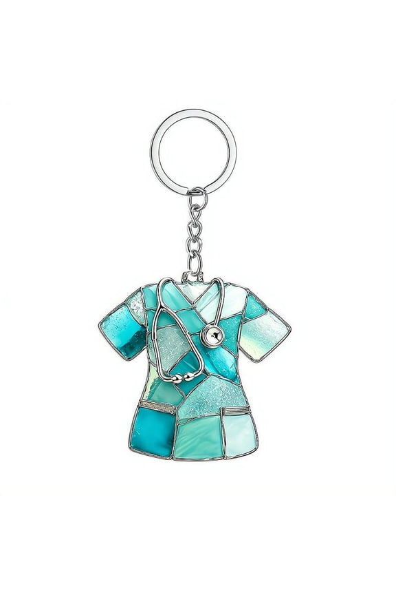 Acrylic Nurse Scrub Keychain, Nurse Jewelry Keychain, Gift For Healthcare Workers and Nurses, Healthcare Holiday Decors