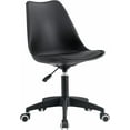 Acrylic Office Chair Modern Armless Plastic Office Desk Chair with
