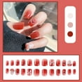 thumbnail image 1 of Striped Nails Set for Women and Girls - 24 Glued Acrylic on Nail with Design for Effortless Style, 1 of 7