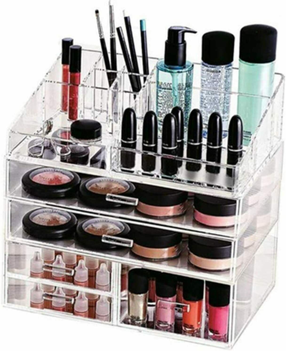 Acrylic Organizer Cosmetic Makeup, Jewelry Storage Display Case