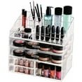 thumbnail image 1 of Acrylic Organizer Cosmetic Makeup, Jewelry Storage Display Case Large w/ Drawers, 1 of 8