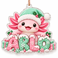 Digain Name Acrylic Ornament, ARLO Axolotl Christmas Name Design for Tree Display ...