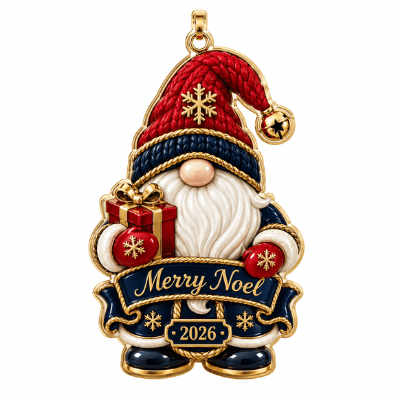 Acrylic Ornament Christmas Gnome 2026 Personalized Tree Hanging for Holiday Gift