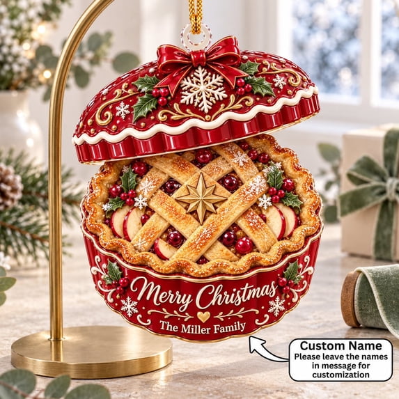 Acrylic Ornament Christmas Pie Design for Tree Decor Holiday - Walmart.com