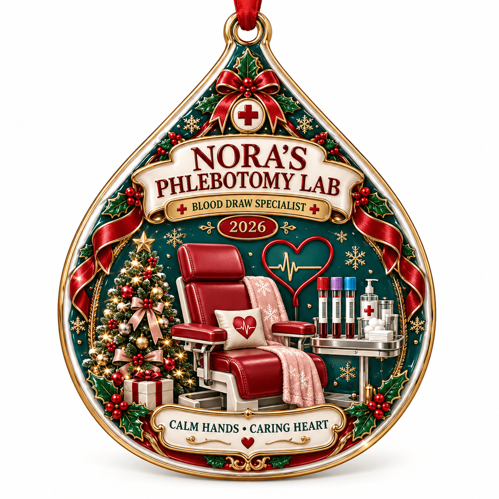 Ormaments Drawing Acrylic Ornament, Phlebotomist Christmas Lab, Tree Hanging Gift for ...