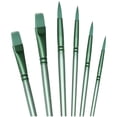 thumbnail image 1 of Acrylic Paint Brush Set, 6 PCS Watercolor Brushes, Painting Brush Nylon Hair Brushes for All Purpose Oil Watercolor Painting Beginner Kits, Gift for Painting Lovers (Green), 1 of 7