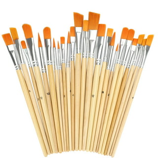 5 Pcs/Pack Fan Shape Paint Brush Set Nylon Hair Drawing Supplies