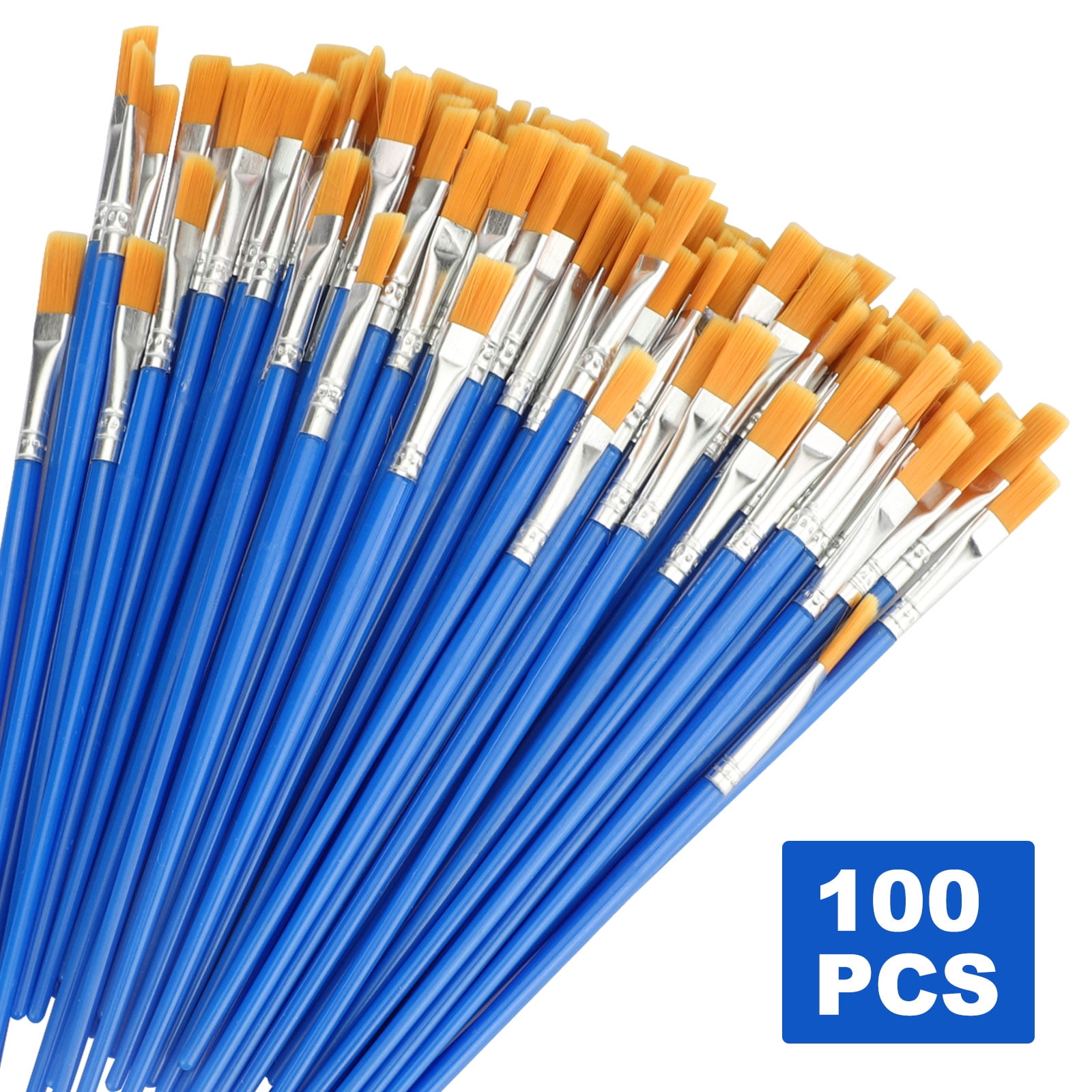  HJSK 10pcs Professional Paint Brushes Nylon Hair Artist  Painting Brush for Acrylic Oil Watercolor Art Supplies (Color : D, Size :  10 pcs)