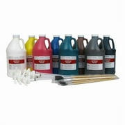 Acrylic Paint & Half Gallon Primary Set, Multi Color - Set of 8