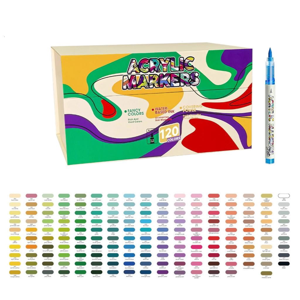 Acrylic Paint Marker Soft Brush Tip for Card Making Drawing Scrapbooking