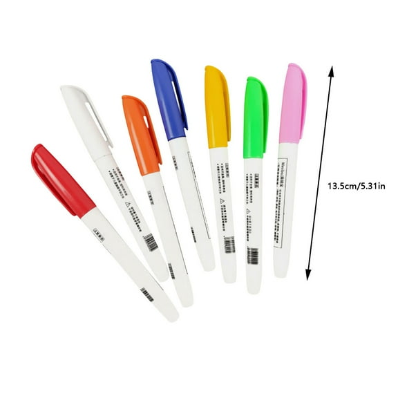 Acrylic Paint Markers 7 Colors Watercolor Pen Marker Pen Doodle Pen Washable DIY Album Pen 7ml for Rock Painting,Stone,Ceramic,Glass,Wood,Tire,Fabric,Metal,Canvas