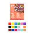 thumbnail image 1 of Acrylic Paint Markers Fine Tip with Opaque and Layerable Ink, 18-Pack, 0.03-Inch Nibs, Multi-Surface Paint Pens for Rock Painting, 1 of 5