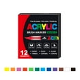 thumbnail image 1 of Acrylic Paint Markers Set – 2mm Fine Tip for Coloring Books & Canvas, Vibrant Liquid Acrylic Paint Pens for Adults & Artists,A-12 colors, 1 of 2