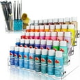 thumbnail image 1 of JKB Concepts Acrylic Paint Organizer and Paint Brush Holder. 6 Brush Support Bead Options (Caribbean Blue)., 1 of 10
