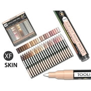 Acrylic Paint Pens 22 Assorted Skin Flesh Tones Pro Markers Set 0.7mm Extra Fine