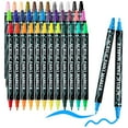 thumbnail image 1 of Acrylic Paint Pens,BUSATIA 36 Colors Dual Tip Paint Markers,Acrylic Paint Markers for Rock Painting,Wood,Canvas,Stone,Glass,Ceramic Surfaces,DIY Crafts Making Art Supplies-Round Tip and Fine Tip, 1 of 6