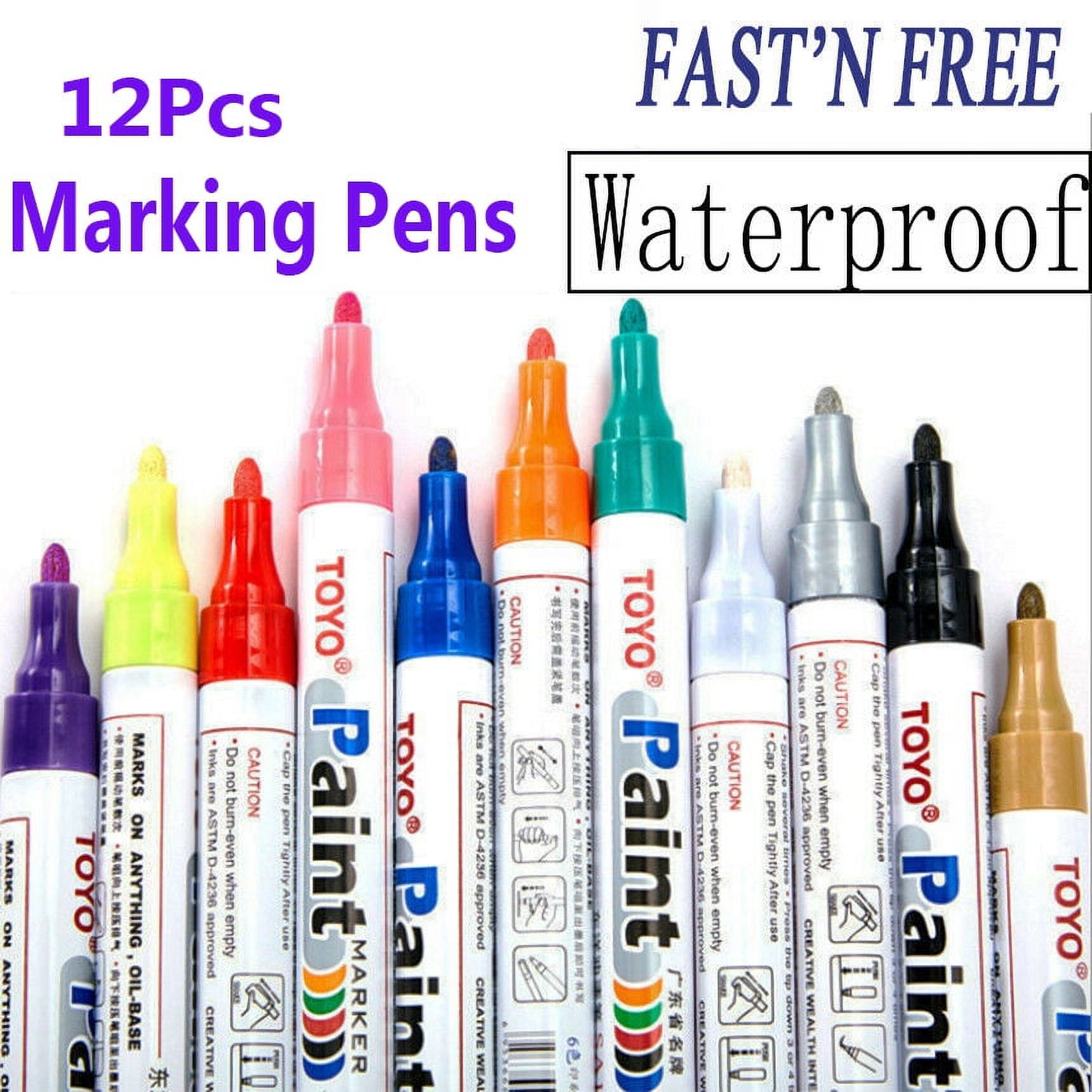 1 FineLife Multi Surface 12Pc Acrylic Paint Markers Fine Tip Waterbased  Nontoxic