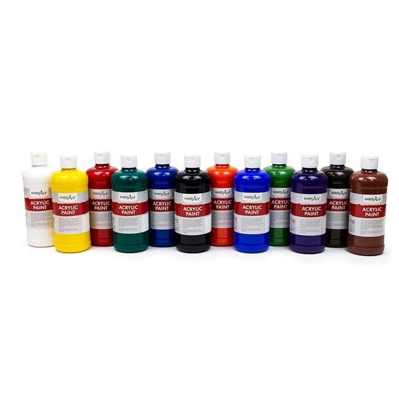 Acrylic Paint Pint Primary Set - 12 Piece