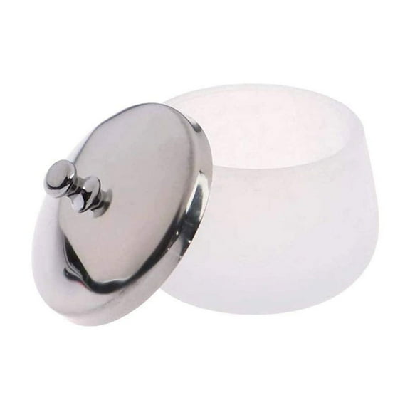 Acrylic Paint Powder Organizers, Matte Crystal Glass Nail with Lid Nail Glass Crystal Cup Nail Crystal Bowl Dish Glass Crystal Dish Liquid Container Holder Tool for Acrylic Liquid Powder, Clear