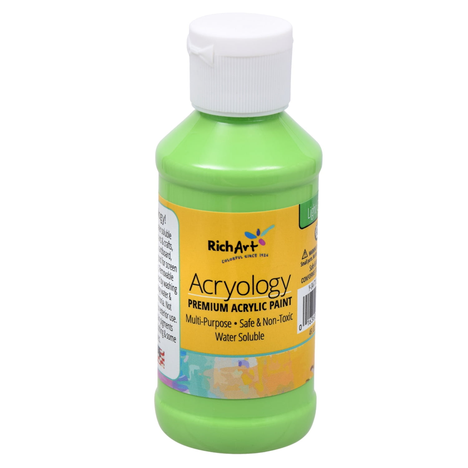 Acryology Acrylic Paint 2 Colors, Pink + Powder Blue, 6 oz Bottles, Non-Toxic
