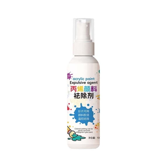Acrylic Paint Remover, Fast & Effective Stain Treater Spray, Multi-Purpose Stain Remover, Gentle On Clothing and Textiles Multicolor