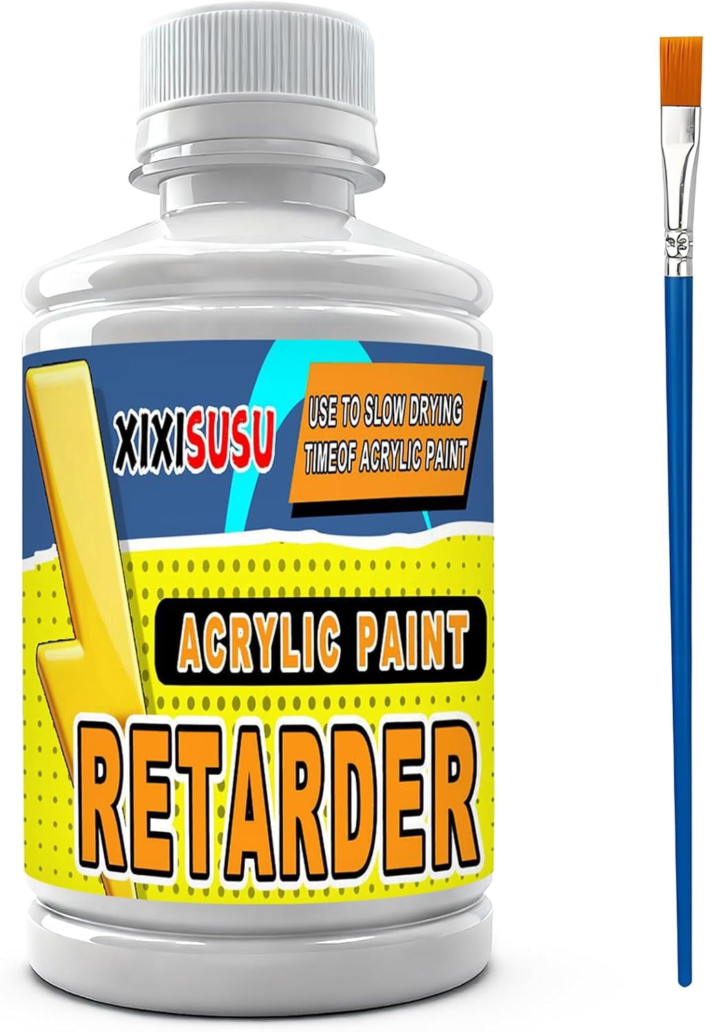 Acrylic Paint Retarder & Slow Drying Medium 250ml - Extends Working Time for Blending & Glazing - Professional Artist Grade - Non-Toxic Formula - Works with All Acrylic Paints (8 Fl.Oz)