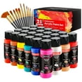 thumbnail image 1 of Acrylic Paint Set - 24 Classic Colors (2oz), Craft Paint Kit with 12 Brushes, 1 of 10