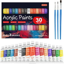 Acrylic Paint Set, Shuttle Art 66 Colors 22ml/Tube with 3 Paint Brushes,  Professional Quality, Rich Pigments, Non-Toxic for Artists Beginners and  Kids Painting on Canvas Wood Clay Fabric Ceramic Craft 