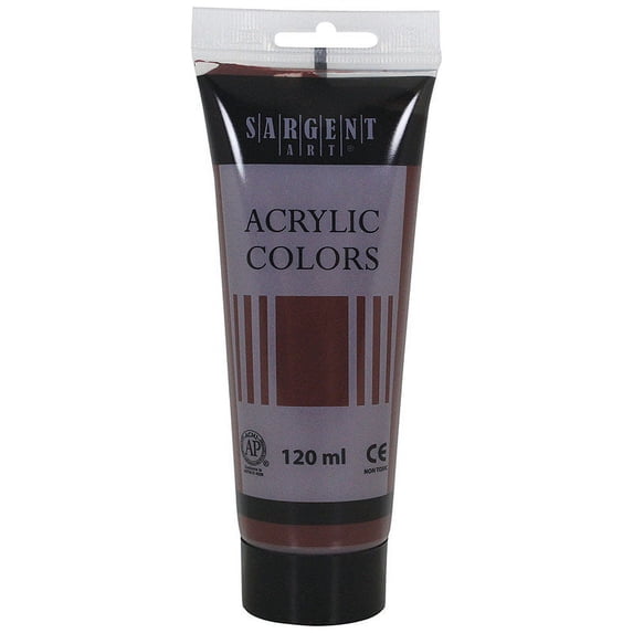 Acrylic Paint Tube, 120 ml, Burnt Umber | Bundle of 10 Each