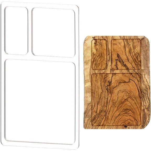 Acrylic Painting Stencils for Student Painting Supplies Craft Projects Clear Rectangle 300x200x4.5mm Rectangle: 100x60mm 100x110mm 170x180mm