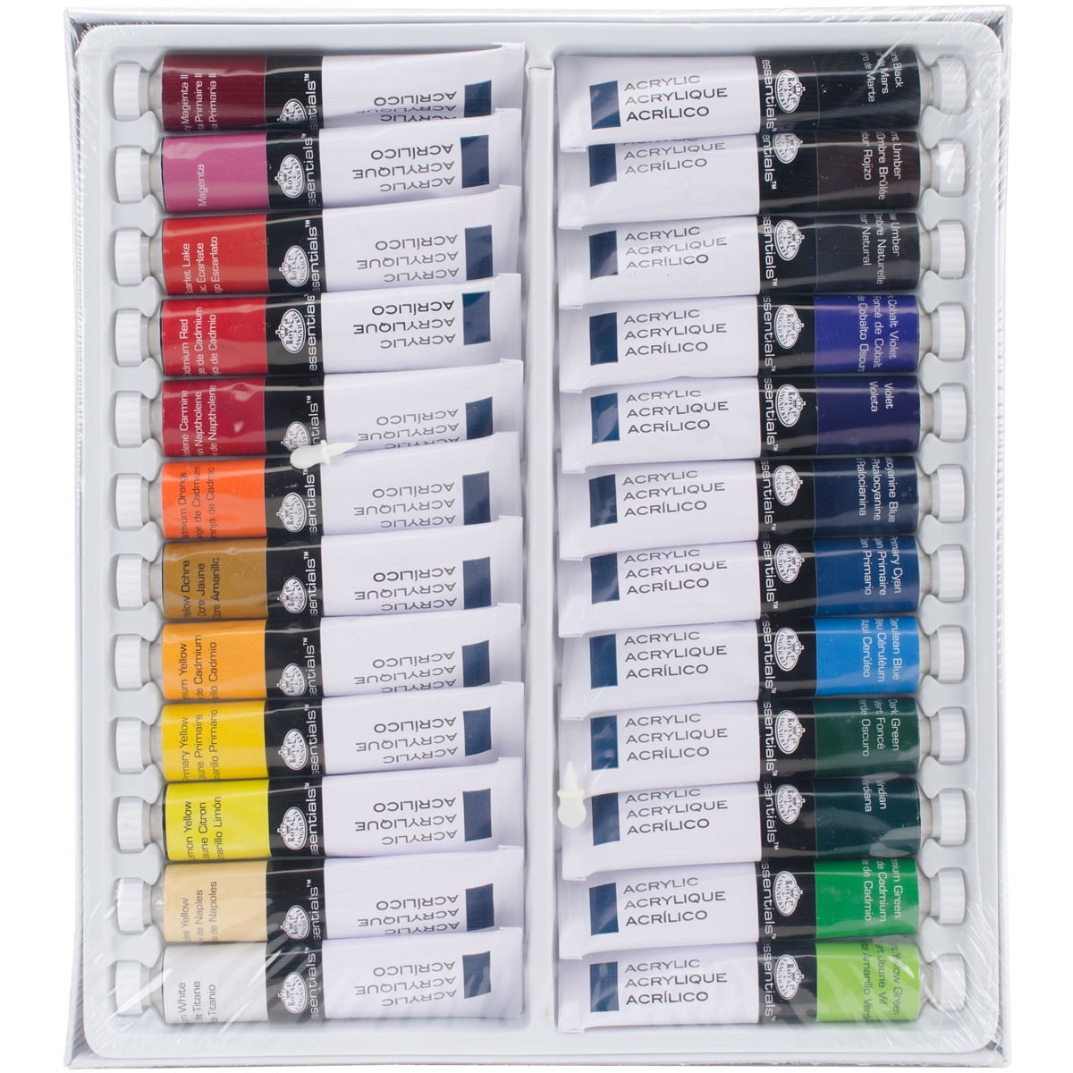 Acrylic Paints 21ml 24/Pkg-Assorted Colors