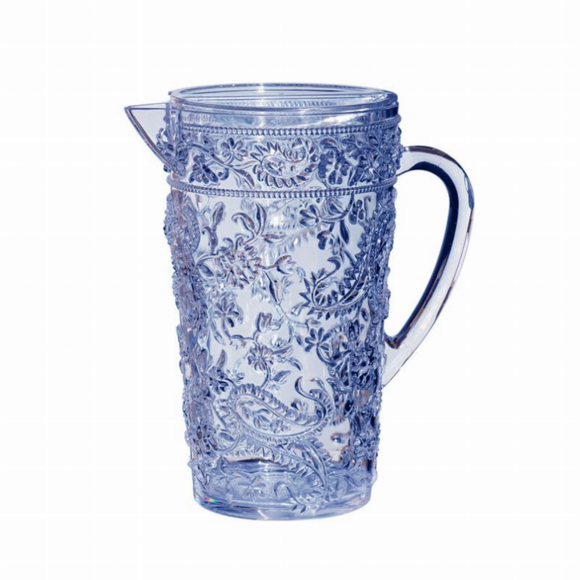 Acrylic Paisley Pitcher - Blue 2.5 qt - Walmart.com