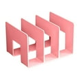 thumbnail image 1 of Acrylic Paper Tray Stackable Letter Organizers,Clear Paper Desk Organizer,File Organizer for Desk,Desktop Document/Mail Organizer,3 Compartments Invisible Bookshelf Floating(Pink), 1 of 5