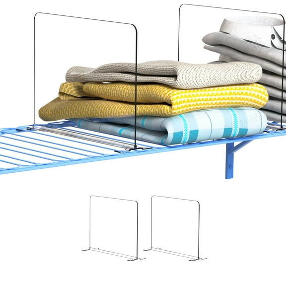 Acrylic Partition Board | Plastic Shelf Divider for Supermarket & Retail Display | Clear Product Separator for Store Shelves & Clothing Storage | 1-Pack