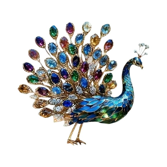 Acrylic Peacocks Statue Figurines Table Centerpieces Figurines Sculptures Table Ornament for Home Decors