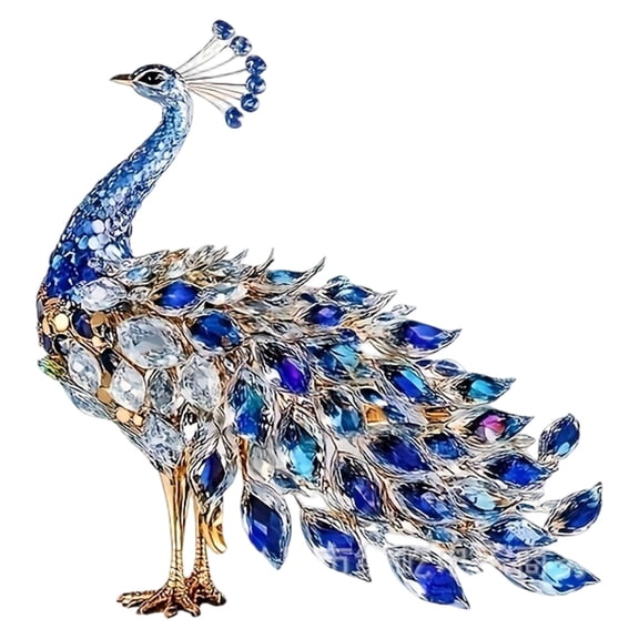 Acrylic Peacocks Statue Figurines Table Centerpieces Figurines Sculptures Table Ornament for Home Decors