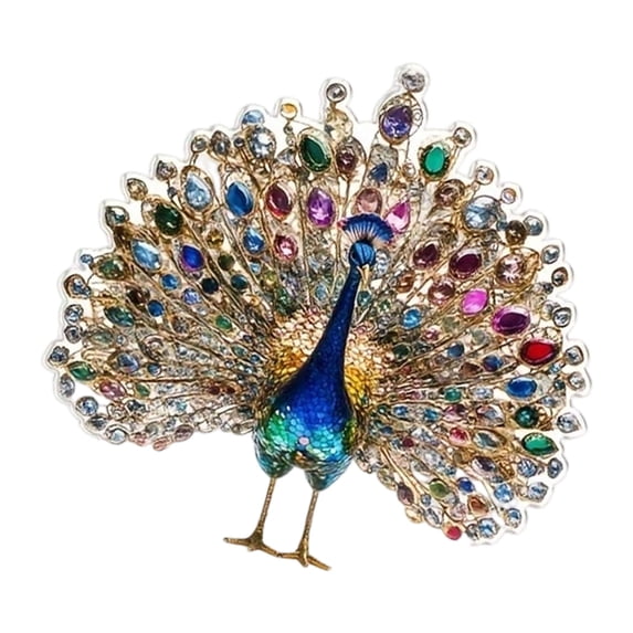 Acrylic Peacocks Statues Figurines Figurines Sculptures Centerpieces Decorative Ornaments for Home Office