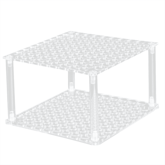 Acrylic Pen Display Stand, 96-Slots Colored Pencil Organizer, Stand Holder for Eyebrow Makeup Brush Transparent