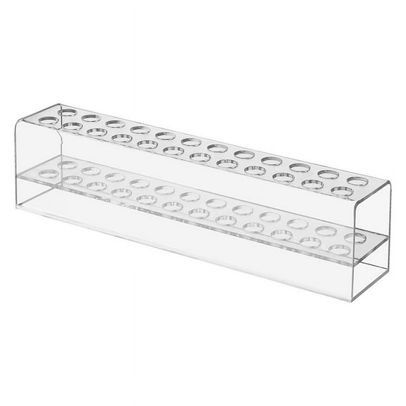 Acrylic Pen Holder, 24-Slots Pen Display Stand Clear Pen Holder Pencil Display Stand Eyebrow Pen Stand Art Brush Rack