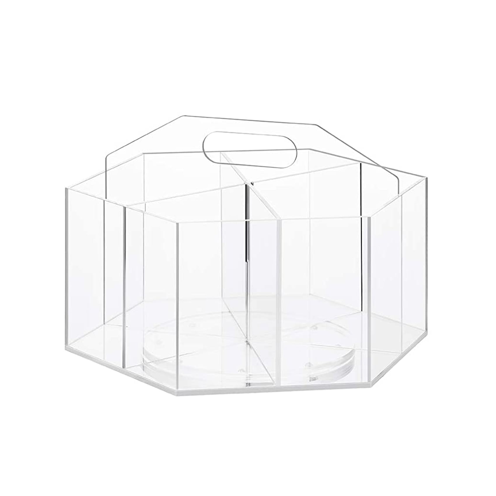 Acrylic Pen Holder 360Degree Rotating Clear Pen Organizer Desktop